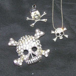 *LAST CALL* Final hours: Rhinestone Skull & Crossbones Accessories